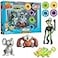 Wicked Cool Wild Kratts Climbers Action Figure Collectible Figures Discs 8pc Includes 4 Creature Power Discs 4 Animals Officially Licensed Toys for ChildrenGift for Kids Boy Girl