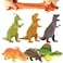 ValeforToy Dinosaur Toy8 inch Rubber Dinosaur Set6 PackSuper Stretches Material TPR with Gift Bag Realistic Dinosaur Figure Toy for Boy Kid Party Favor
