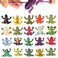 ValeforToy Mini Rubber Frog Sets Super Stretchy TPR Material with Gift Bag Realistic Frog Figure Toys for Boys