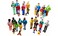 Cre8tive Minds MultiEthnic Pretend Play Family Set 32 Pieces