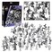 Monster Protectors Monster Fantasy Creature Mini Action Figure Playset 98pcs Toy Miniatures w 14 Unique Designs Dragons Wizards Orcs More XL 132 Scale Compatible with Dungeons and Dragons and Other RP