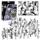 Monster Protectors Monster Fantasy Creature Mini Action Figure Playset 98pcs Toy Miniatures w 14 Unique Designs Dragons Wizards Orcs More XL 132 Scale Compatible with Dungeons and Dragons and Other RP