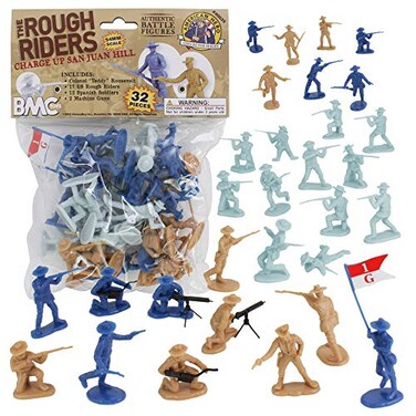 BMC Toys BMC The Rough Riders Charge Up San Juan Hill 32pc Soldier Figures