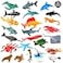 OOTSR 24Pack Sea Ocean Animal Figures Realistic Plastic Pool Party Toys Set with Turtle Octopus Shark Childrens Educational Birthday Gifts