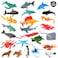 OOTSR 24Pack Sea Ocean Animal Figures Realistic Plastic Pool Party Toys Set with Turtle Octopus Shark Childrens Educational Birthday Gifts