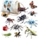 Volnau Bug Toys Figurines VOLNAU 12PCS Insect Animal Figures for Kids Toddlers Christmas Gifts Decorations Educational Bee Beetle Mantis Spider Ladybug Butterfly Plastic Model