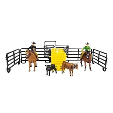 Big Country Toys 14 Piece Roper Set Cowboy Toys Horse Toy Figurines Playsets