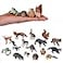 JOKFEICE Small Animal Figures for Kids 16PCS Realistic Forest Animals Baby Figurines Woodland Creatures Figurines Educational Toys for Science Project Cake Party Decor