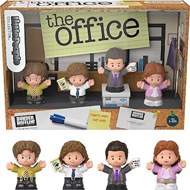 Little People Collector The Office US TV Show Special Edition Set for Adults Fans 4 Figures in Display Package