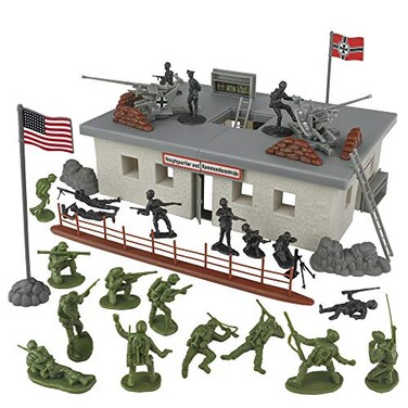 BMC Toys BMC WW2 Secret Stronghold 36pc Plastic Army Men German Bunker Playset