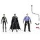 DC Comics Batman 3Pack with Exclusive 4 Batman Selina Kyle The Penguin Action Figures 3 Accessories