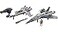 Mattel Disney Pixar Lightyear Vehicle Toy Pack with 2 Spaceships Buzz Lightyear Figure Hyperspeed Series with XL01 XL15