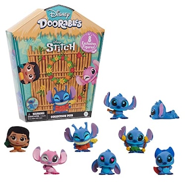 Just Play Disney Doorables Stitch Collection Peek 8pieces 15inch tall Collectible Figurines