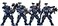 JOYTOY HUAXI Dark SourceHAINAN TECH Warhammer 40K ULTRAMARINES INCURSORS 118 FIG Multicolor