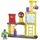 Spidey and His Amazing Friends Hulks Smash Yard Preschool Toy Hulk Playset with Toppling Tower and Smash Wall Kids Ages 3 and Up