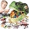 RISUNTOY Dinosaur Toys for Kids 3545PCS Realistic Jurassic Dinosaurs Figures with EggsTreesFence Playset to Create a Dino WorldEducational Figures Great Gift for Toddler Boys Girls