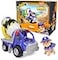 Rubble & Rubble Crew Mixs Cement Mixer Toy Truck with Action Figure and Movable Construction Toys Kids Toys for Ages 3 and Up
