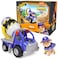 Rubble & Rubble Crew Mixs Cement Mixer Toy Truck with Action Figure and Movable Construction Toys Kids Toys for Ages 3 and Up