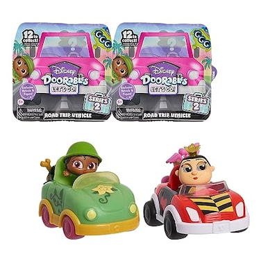 Just Play Disney Doorables Lets Go Series 2 Figure and Vehicles 2Pack Styles May Vary Officially Licensed Kids Toys for Ages 5 Up
