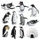 SCAHOW 11PCS Penguin Toys Plastic Arctic Animal Penguin Figures for Kids Realistic Polar Animals Penguin Figurines Set with Igloo Model Cake Topper Winter Miniature Toys Decoration