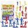 Tim Mee People Play Figures Yellow Red Blue 18pc Playset Made in USA