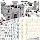 3 otters 310PCS Military Soldier Playset Toy Soldiers Medieval Knight Army Men Pirate Castle Model Assembly for Boys Birthday Party Gift