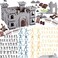 3 otters 310PCS Military Soldier Playset Toy Soldiers Medieval Knight Army Men Pirate Castle Model Assembly for Boys Birthday Party Gift