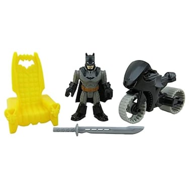 Mattel Replacement Parts for FisherPrice Imaginext Inspired by DC Super Friends Wayne Manor Batcave Playset FMX63 Replacement Wayne Figure Bat Cycle Sword and Throne