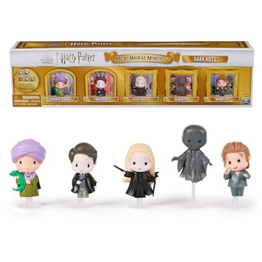 Wizarding World Harry Potter Micro Magical Moments Dark Arts 5Pack Figures Set Display Cases Kids Toys for Ages 6 and up