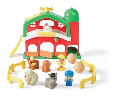 Kidoozie Barnyard Farm Playset Lights Melodies Hay Bale Fun for Your Little Farmer Ages 18 Months