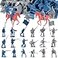 LovesTown 82PCS Civil War Solider Toys 40 Blue and 40 Gray Uniform Action Figures Plastic Toy Soldier with Rideable Horses for Kids Birthday History Class