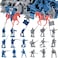 LovesTown 82PCS Civil War Solider Toys 40 Blue and 40 Gray Uniform Action Figures Plastic Toy Soldier with Rideable Horses for Kids Birthday History Class