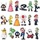 Isaneihas 18 pcsSet Mario Figures Toy Mario Luigi Figurines Yoshi Action Figures 2 inch