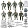 Guaishou Action Figures Army Men Soldiers Toys 8 Pack Military Toy Playset Realistic Accessories
