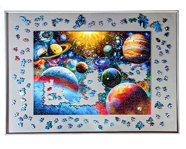 jigthings Jigthings Jigboard 2000 Jigsaw Puzzle Board for Puzzles up to 40 x 28 Solid Board with Raised Edge for Most 2000 Piece Puzzles
