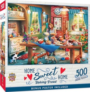 Masterpieces MasterPieces 550 Piece Jigsaw Puzzle for Adults Family Or Youth Baking Bread 18x24