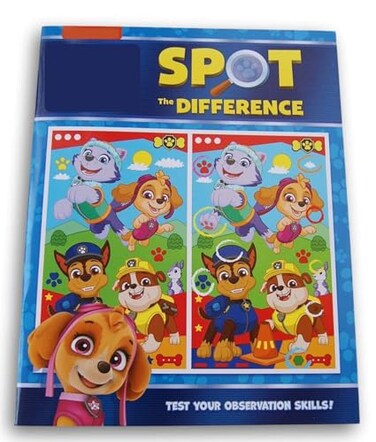 Activity Books Spot the Difference Book 22 Puzzles with Answer Key Paw Patrol