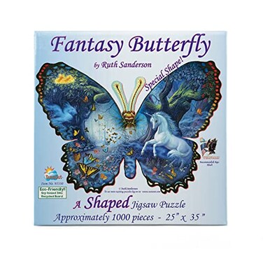 SunsOut Sunsout Fantasy Butterfly Shaped SOI95330 Size 1000pc 25x35 Inches
