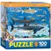 EuroGraphics Sharks 100 Piece Jigsaw Puzzle