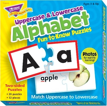 Trend Enterprises TREND ENTERPRISES FuntoKnow Puzzles Uppercase Lowercase Alphabet Multicolor Set of 26 36010