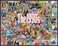 White Mountain 1000 Piece Jigsaw Puzzle Nostalgic Vintage Collage Puzzles with Large Pieces Gift for Adults and Family 24x30 1990s