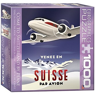 EuroGraphics Come to Switzerland by Plane Puzzle 1000Piece
