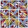 B.Dazzle Hot Air Balloons Scramble Squares 9 Piece Brain Teaser Puzzle for All Ages by B Dazzle