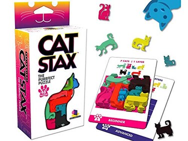 Brainwright Cat Stax The Purrfect Packing Puzzle Game