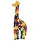 Bits and Pieces Wooden Alphabet Giraffe Puzzle Learn ABCs and 123s Colorful Large 34 Inch Thick NonToxic Paint