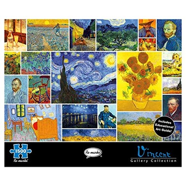 Re-Marks Remarks Vincent Van Gogh 1500Piece Puzzle Artistic Jigsaw Puzzle for All Ages