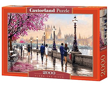 Castorland CASTORLAND 2000 Piece Jigsaw Puzzles Along the River Art Puzzle paintings puzzle Adult Puzzles C2005662