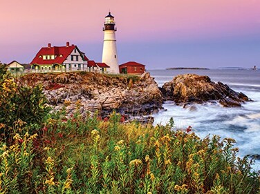 White Mountain Puzzles Maine Lighthouse 1000 Piece Jigsaw Puzzle