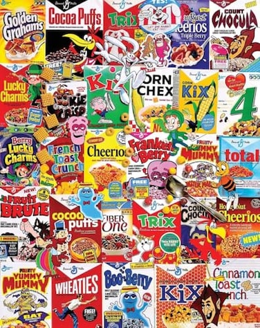 White Mountain Puzzles Cereal Boxes 1000 Piece Jigsaw Puzzle