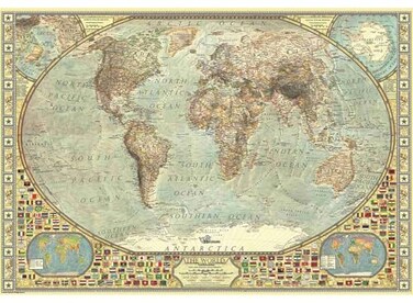 Anatolian Puzzle World Map 2000 Piece Jigsaw Puzzle 3935